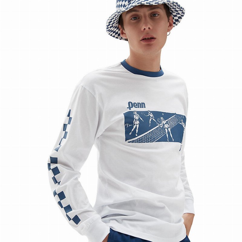 X PENN LONG SLEEVE T-SHIRT ((PENN) WHITE) MEN WHITE