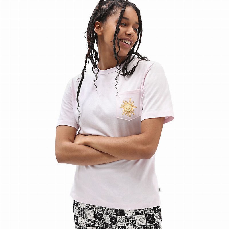 X SKATEISTAN OTW POCKET T-SHIRT (ORCHID ICE) WOMEN LILAC