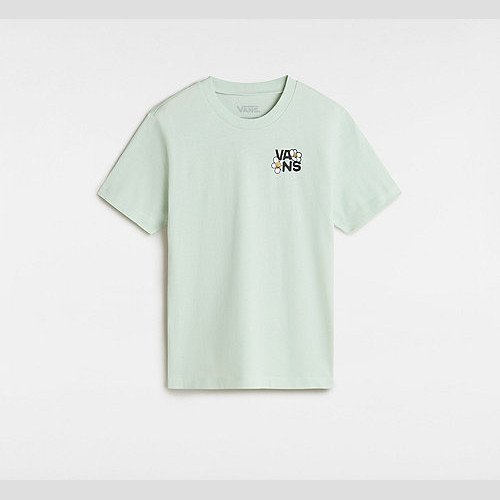 VANS Youth Bouquet Floral T-shirt (8-14 Years) (pale Aqua) Girls Green, Size XL