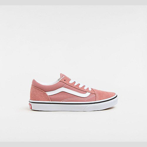 Vans YOUTH COLOR THEORY OLD SKOOL SHOES 8 14 YEARS COLOR WITHERED ROSE PINK