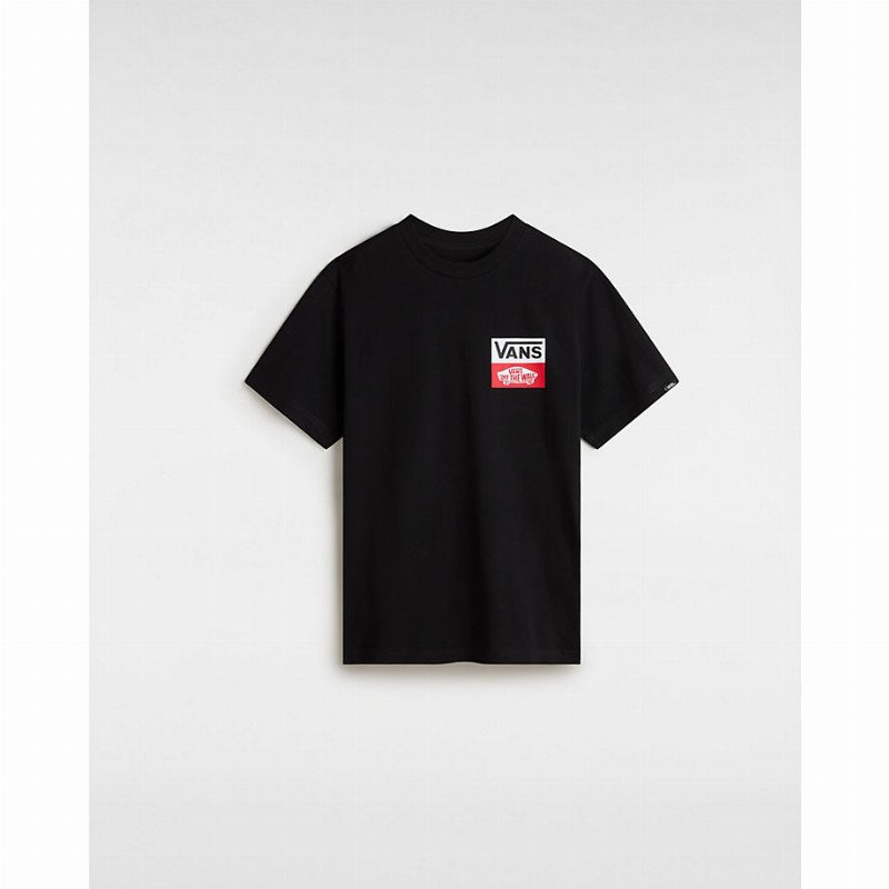 VANS Youth Og Logo T-shirt (8-14 Years) (black) Boys Black, Size XL