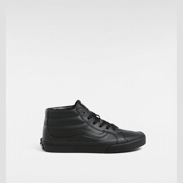 Vans - Youth Sk8-Mid Reissue Shoes (8-14 Years), Black, Size: 2.5