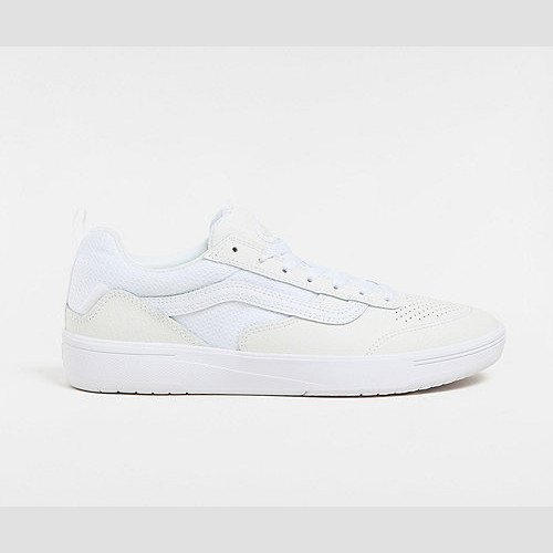 VANS Zahba Leather Shoes (leather White/white) Unisex White, Size 12