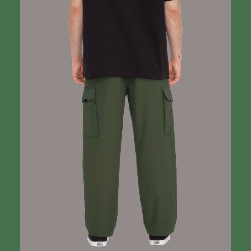 Billow Tapered Cargo Trousers in Squadron Green