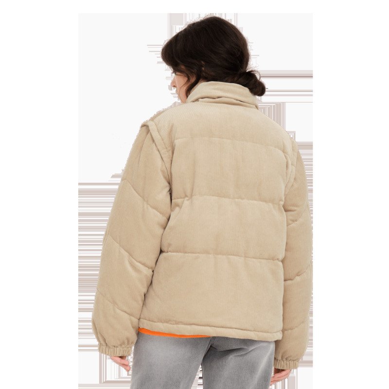 Cord'n Puff Jacket in Khaki