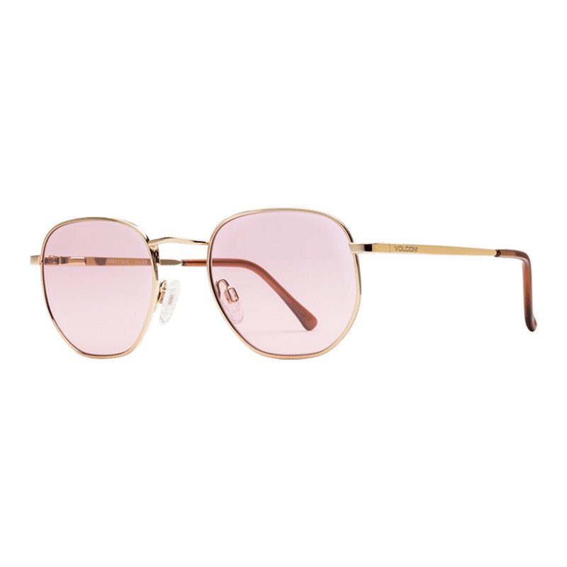 Volcom Happening Sunglasses - Gloss Gold & Pink