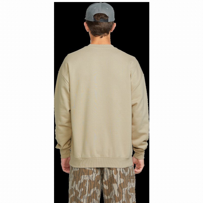 OPERATORS SWEATSHIRT IN LIGHT KHAKI