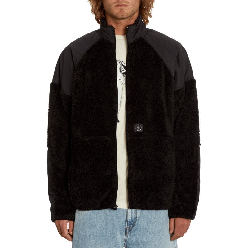 Volcom Runtime Error Zip Fleece Jacket - Black
