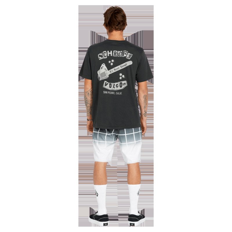 Schroff X Volcom Chainsaw T-Shirt in Stealth