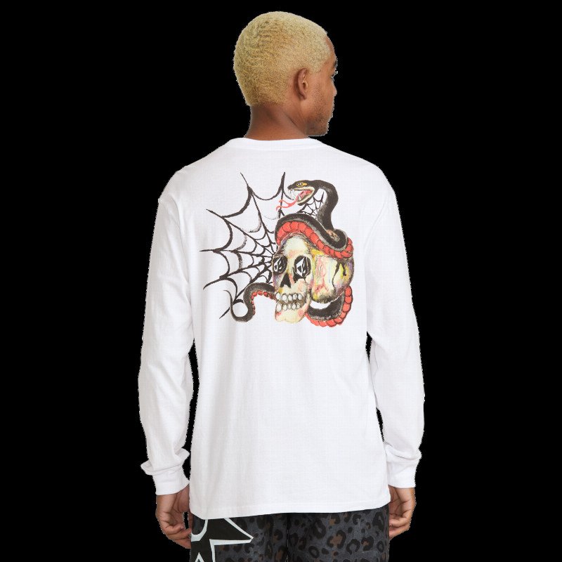 Seth Conboy Long Sleeve T-Shirt in White