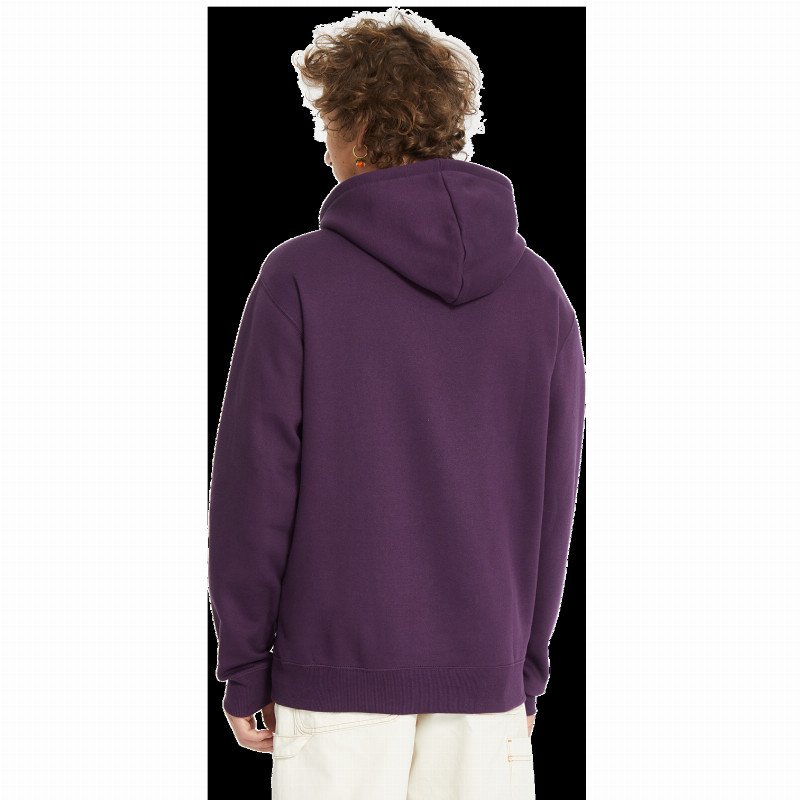 Single Stone Pullover Hoodie in Grape Royale
