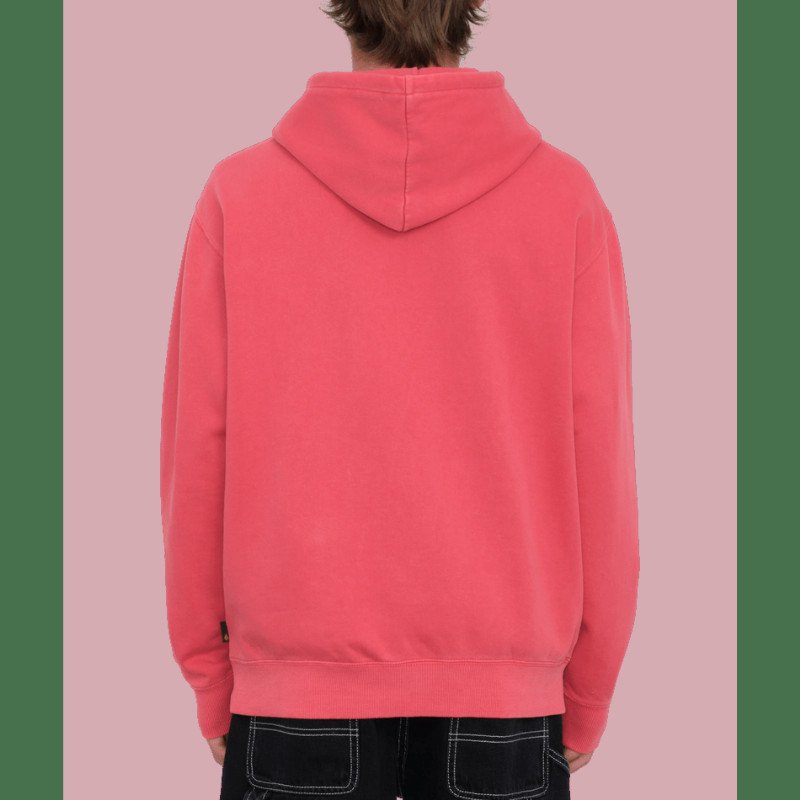Single Stone Pullover Hoodie in Washed Ruby