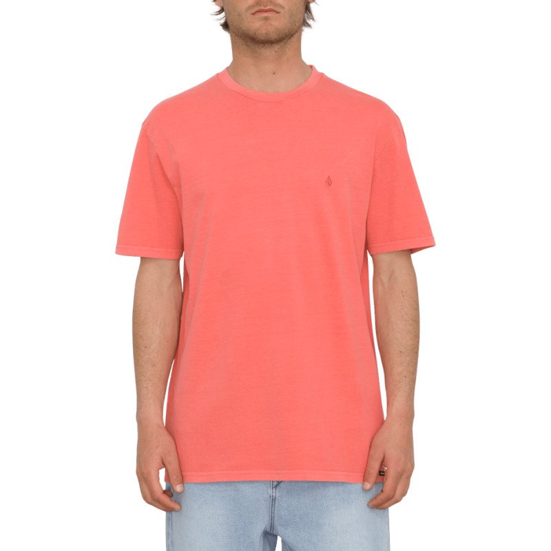 Volcom Solid Stone T-Shirt - Washed Ruby